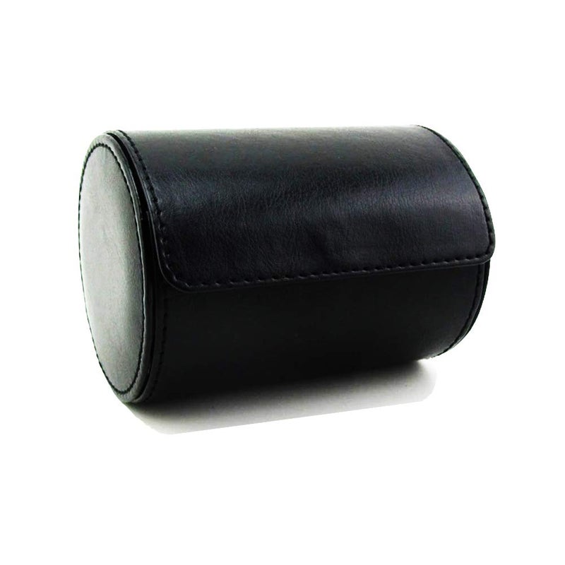 WAJJ Menâ€™s Necktie Travel Case, Tie Anti-Wrinkle Organizer Box - Formal Cylinder Shape (Black) - Image 5